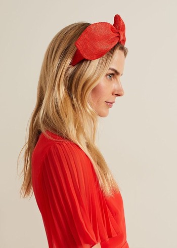 Phase Eight Padded Bow Hats Orange USA | 3764951-KI